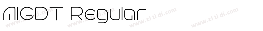 AIGDT Regular字体转换 AIGDT Regular字体转换